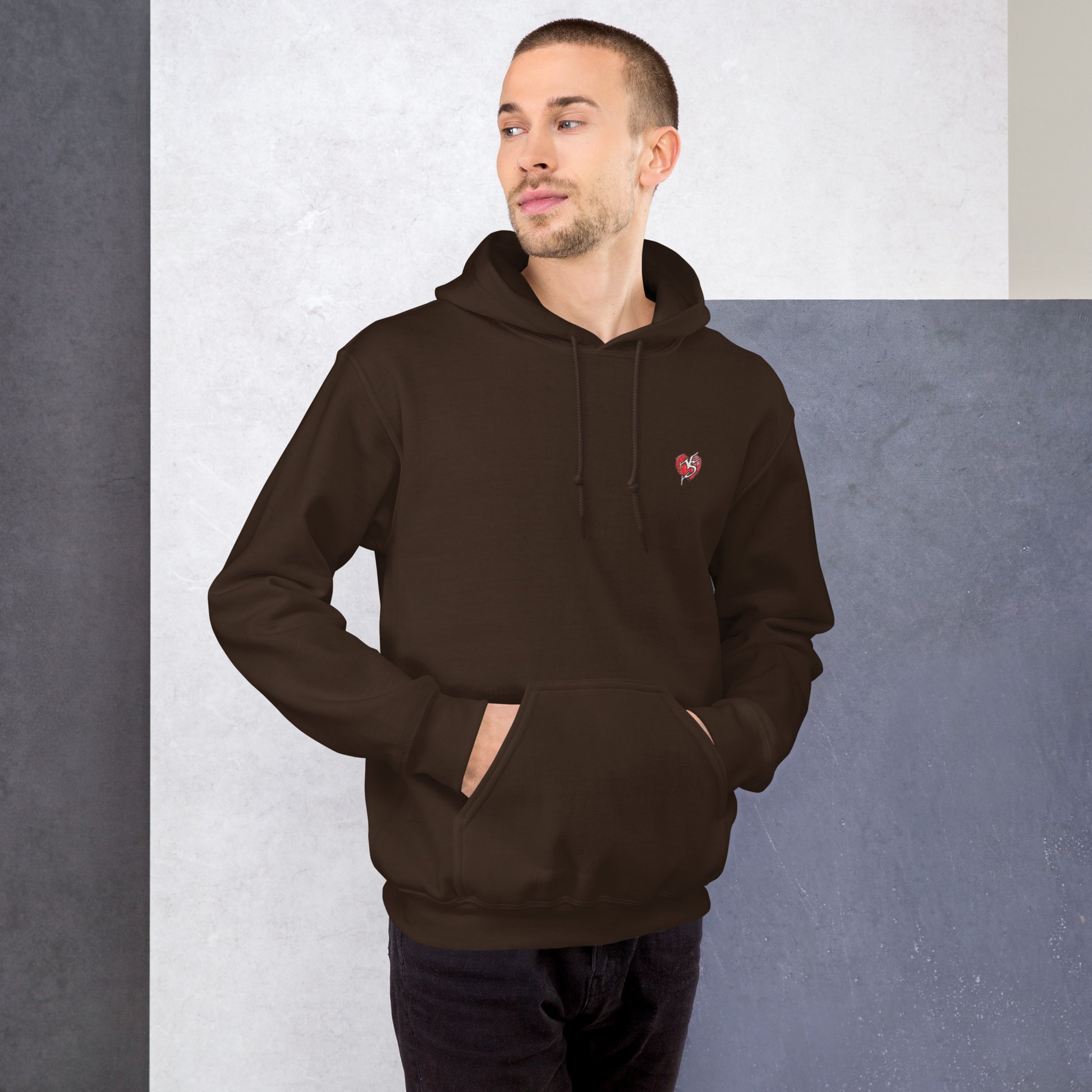 Speaker Stack Hoody Mens Dark Chocolate  Front
