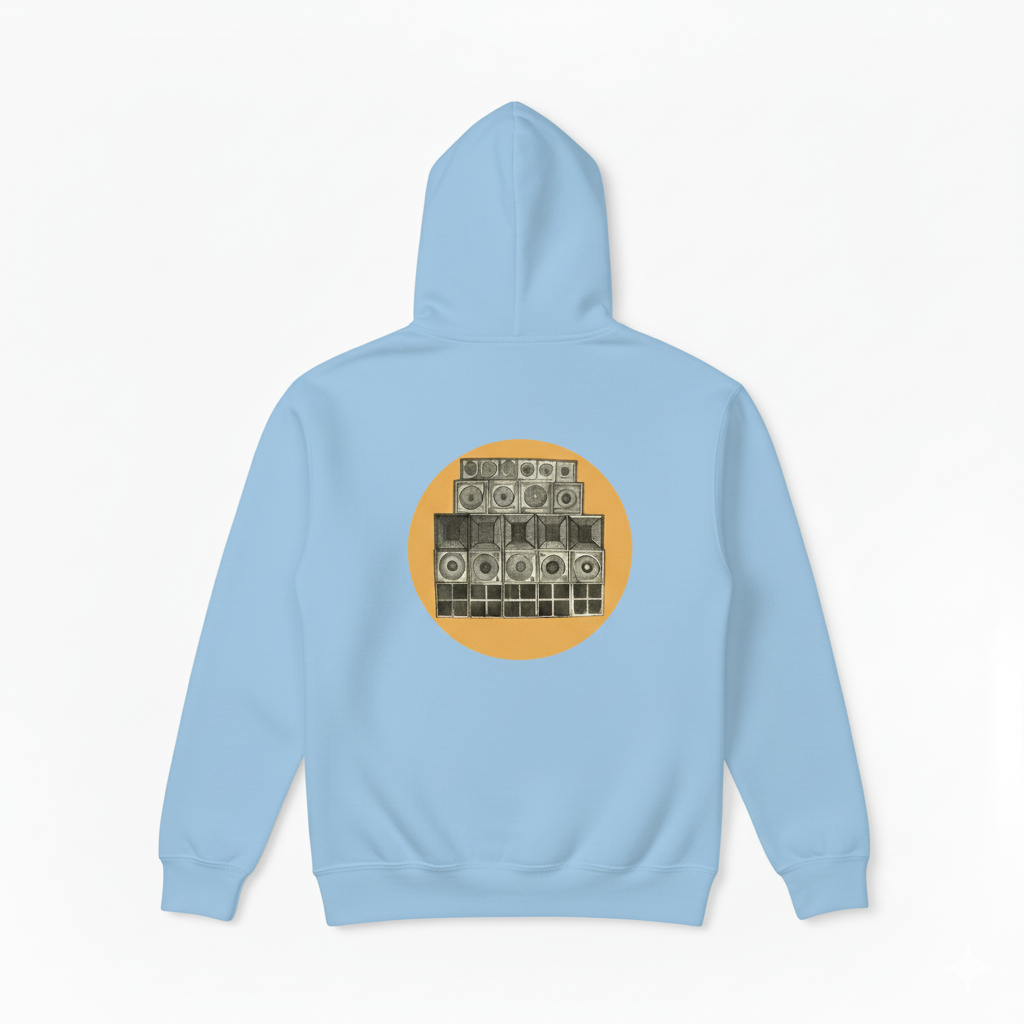 Speaker Stack Mens Hoodie