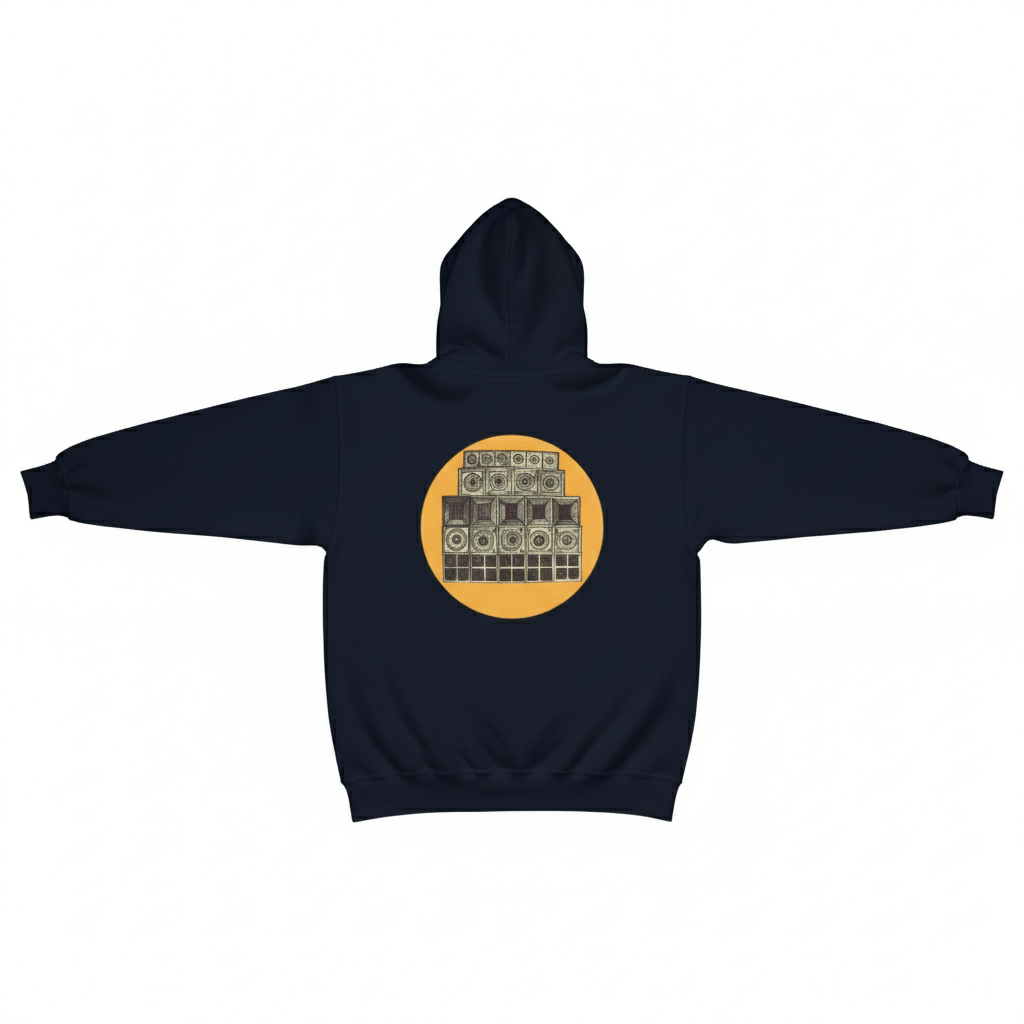 Speaker Stack Mens Hoodie