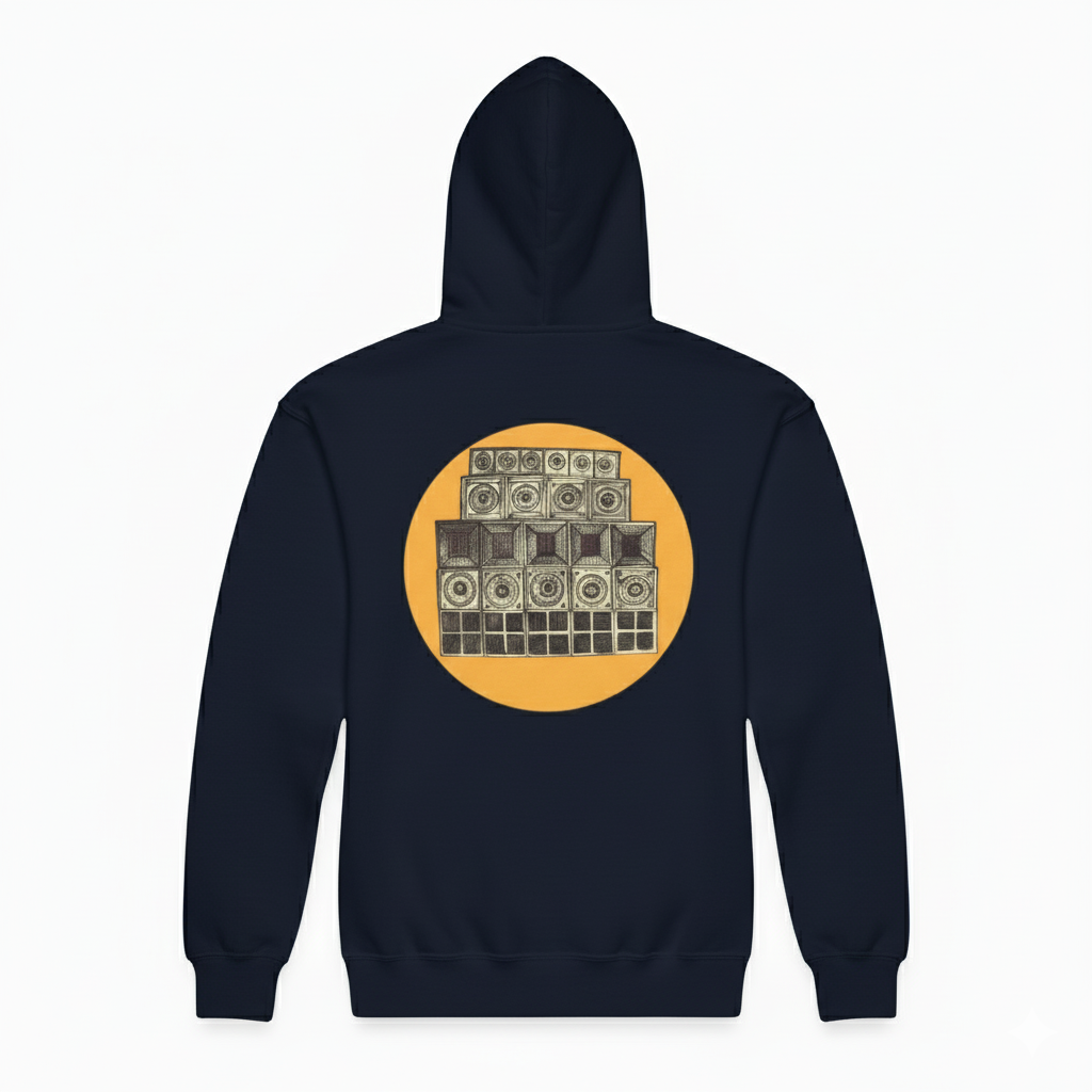Speaker Stack Mens Hoodie