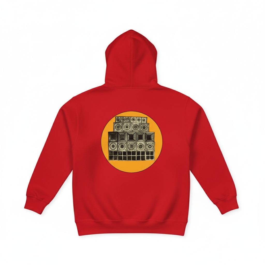 Speaker Stack Mens Hoodie