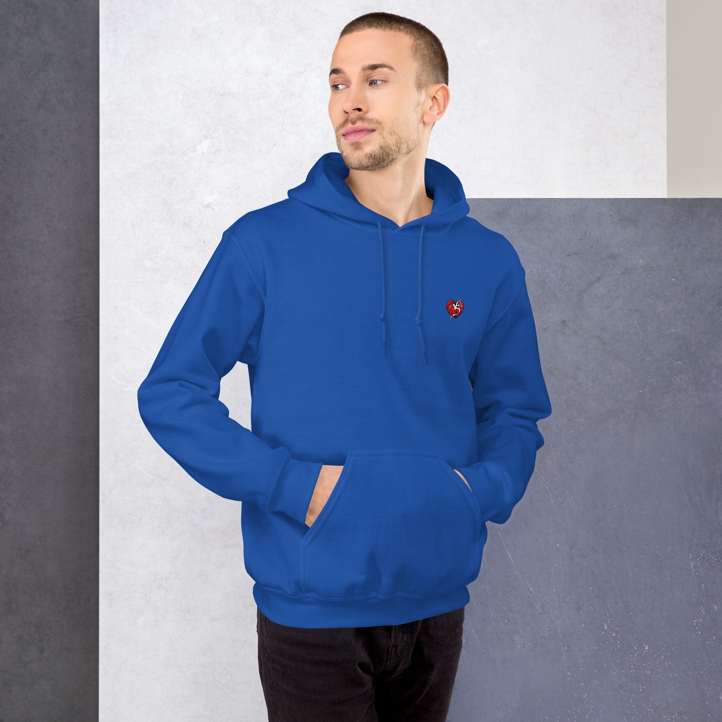 Speaker Stack Hoody Mens Royal Blue Front
