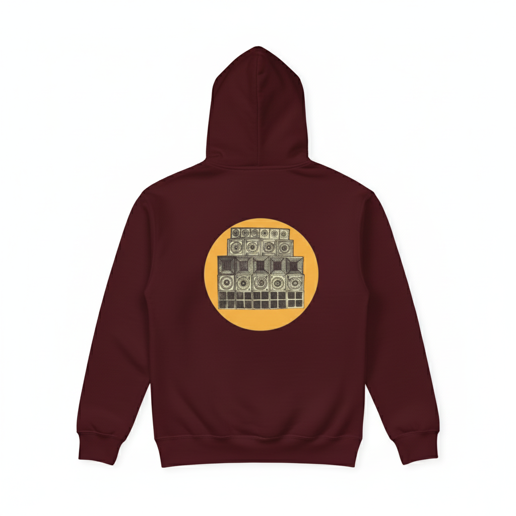 Speaker Stack Mens Hoodie