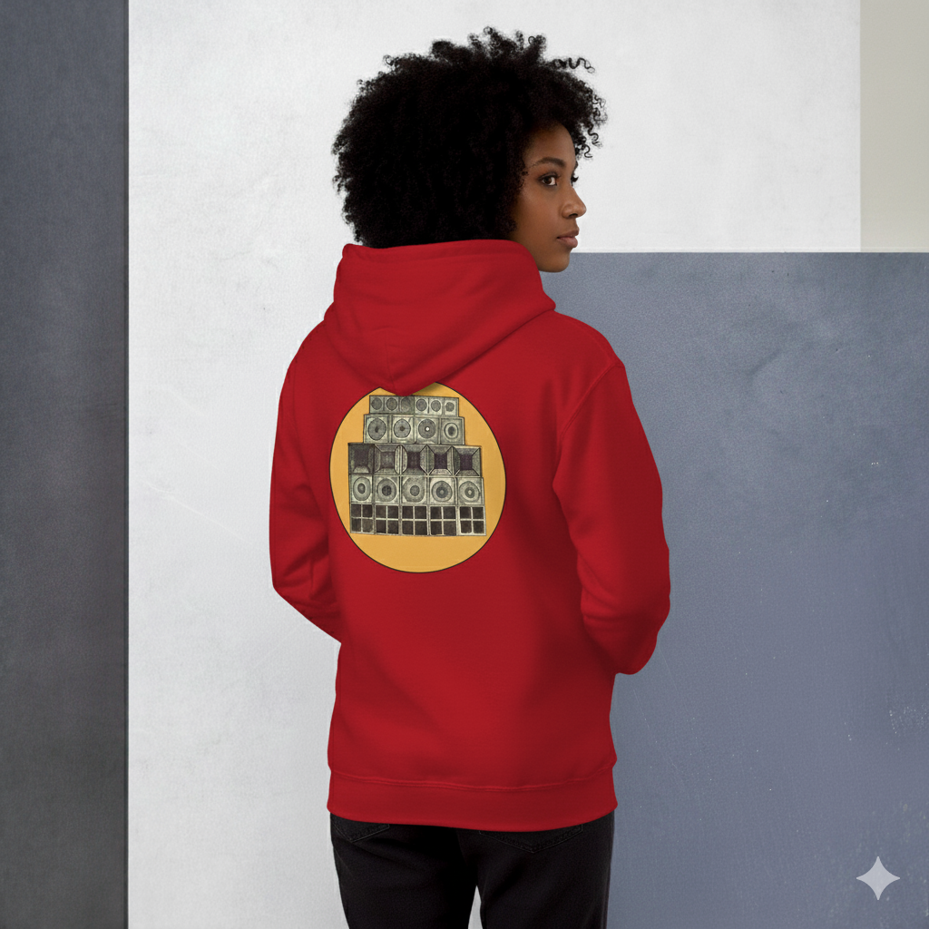 Speaker Stack Womens Classic Hoodie