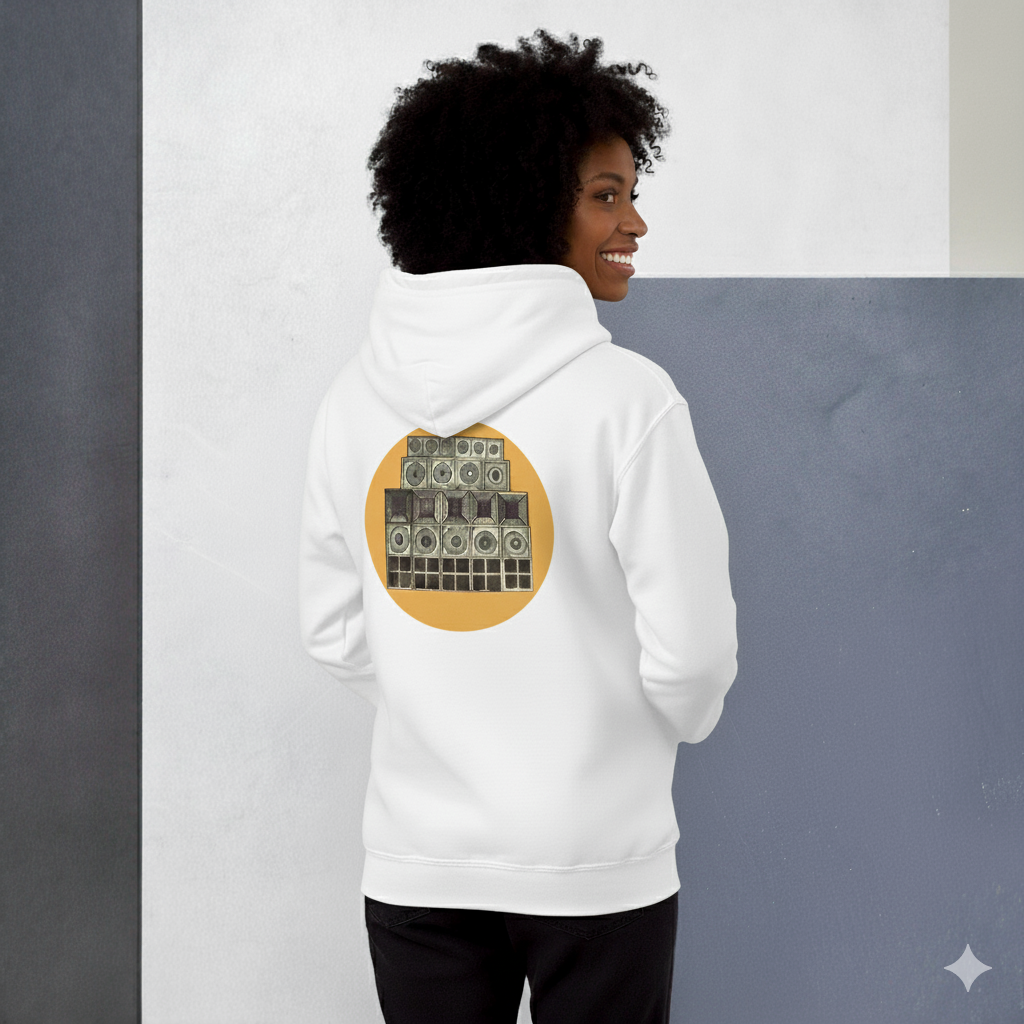 Speaker Stack Womens Classic Hoodie
