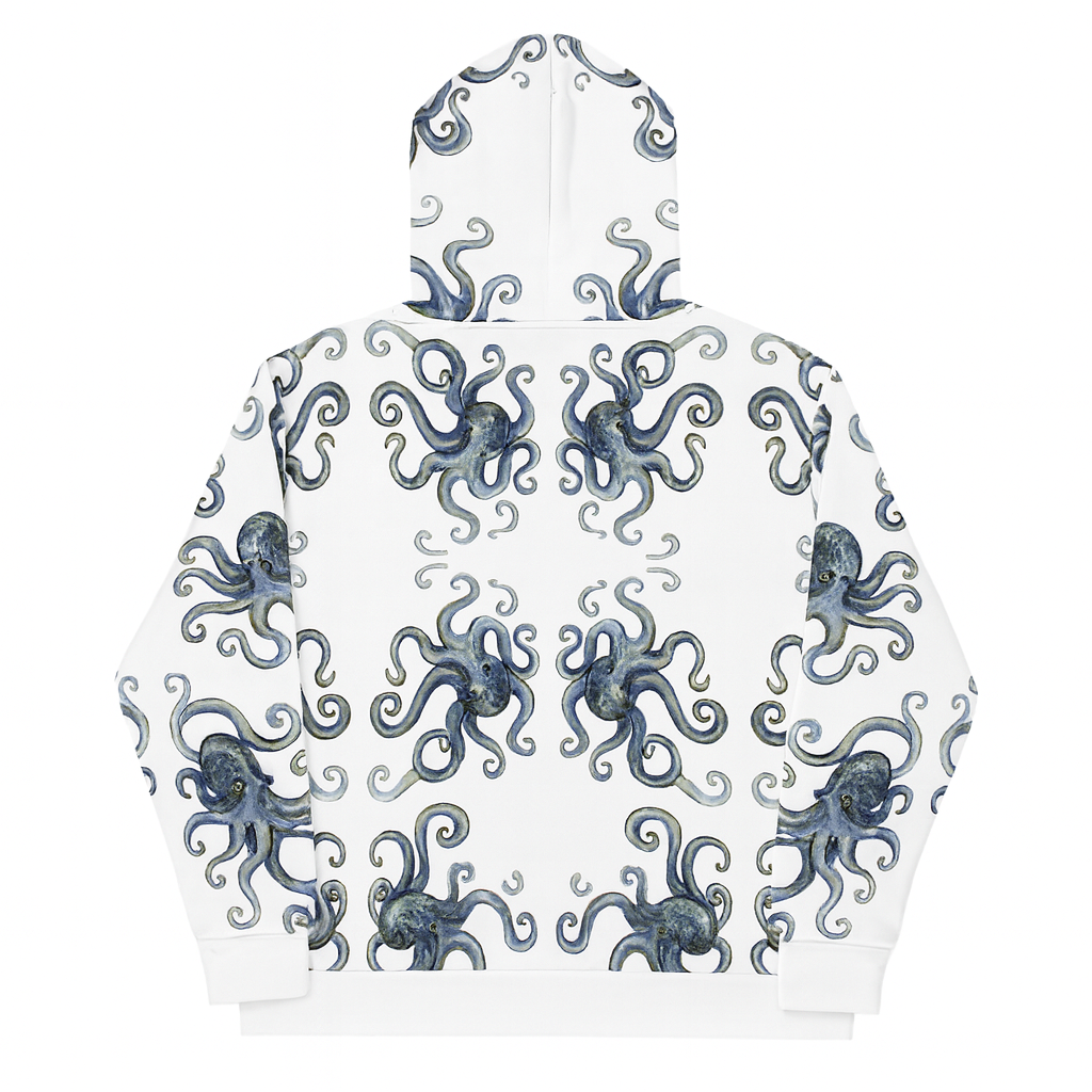 Squids In Allover Print Hoodie