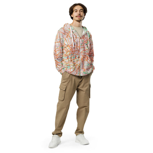 The London Travel Card Map Zip Hoodie