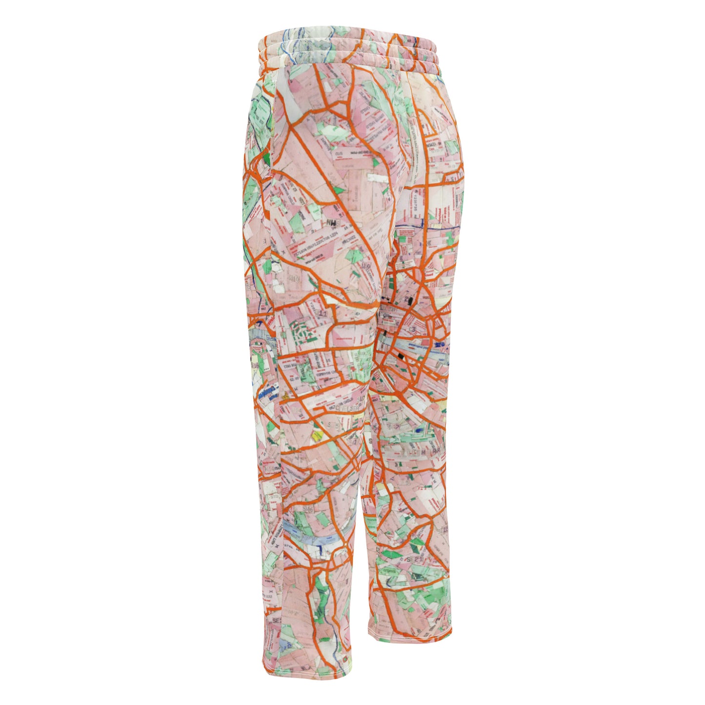 The London Travel Card Map Womens Wide-Leg Joggers