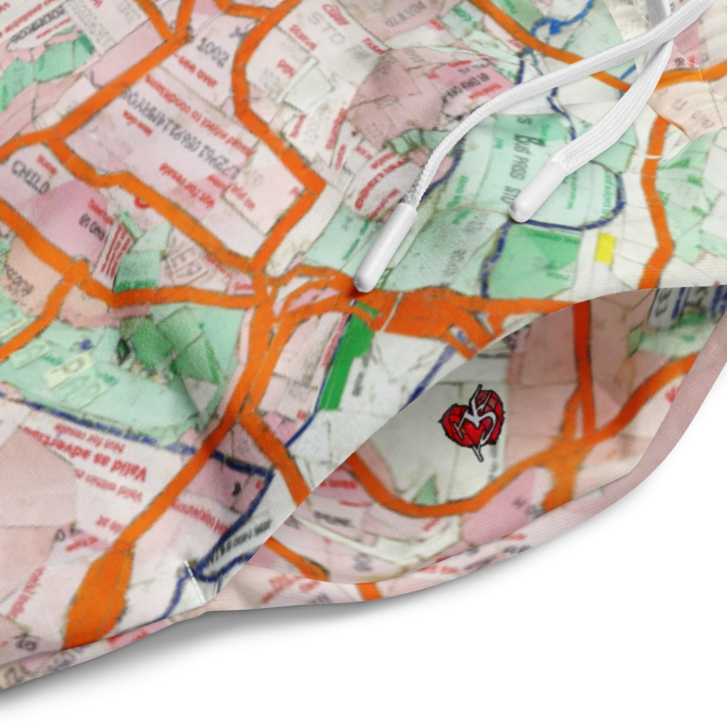 The London Travel Card Map Womens Wide-Leg Joggers