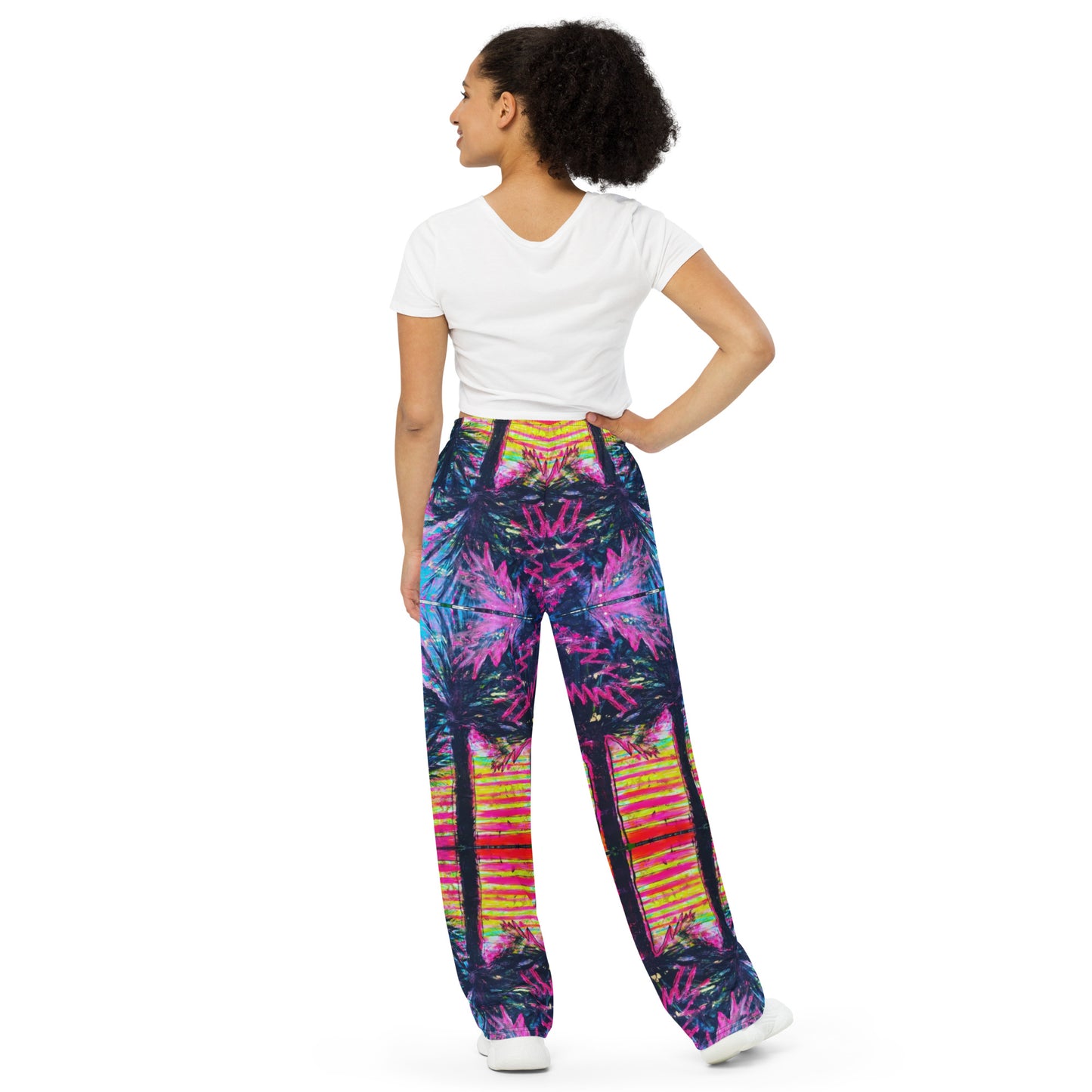 Barcelona Womens Wide-Leg Pants