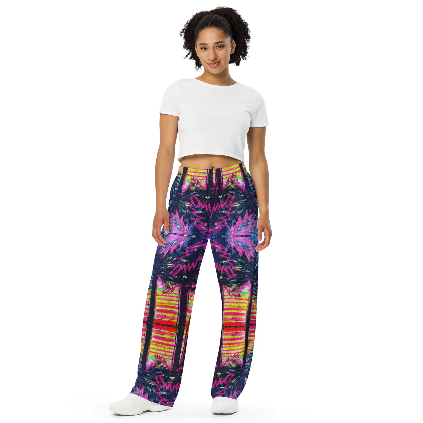 Barcelona Womens Wide-Leg Pants