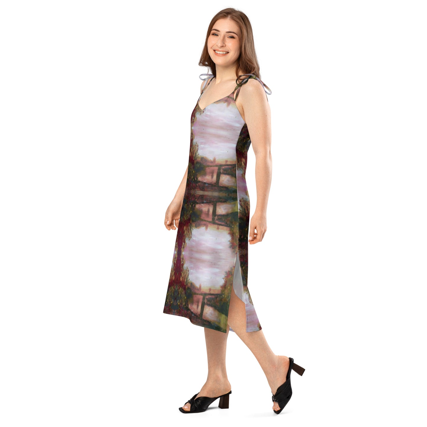 Eel Pie Island Bridge Art Midi Dress.