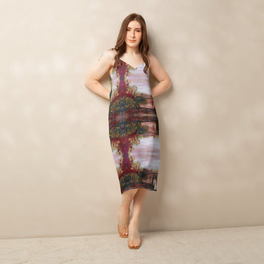 Eel Pie Island Bridge Art Midi Dress.