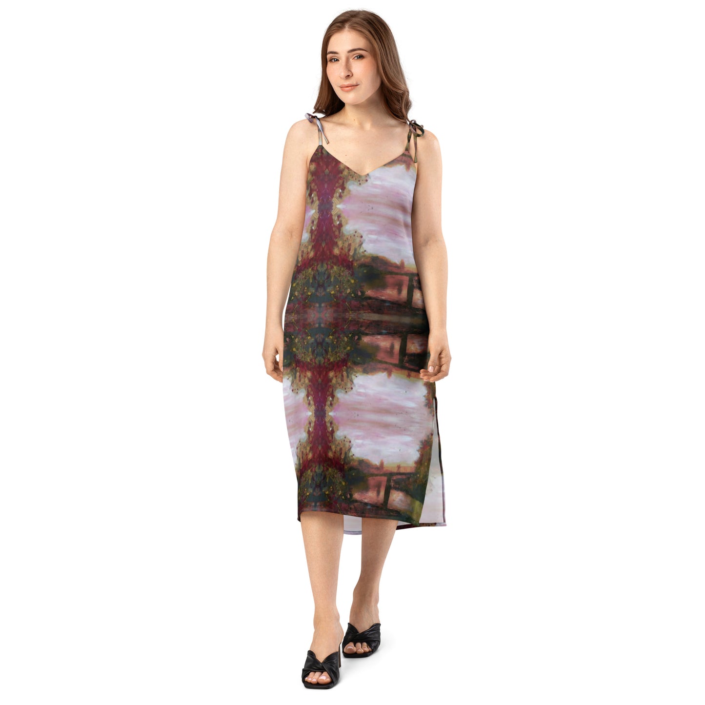 Eel Pie Island Bridge Art Midi Dress.