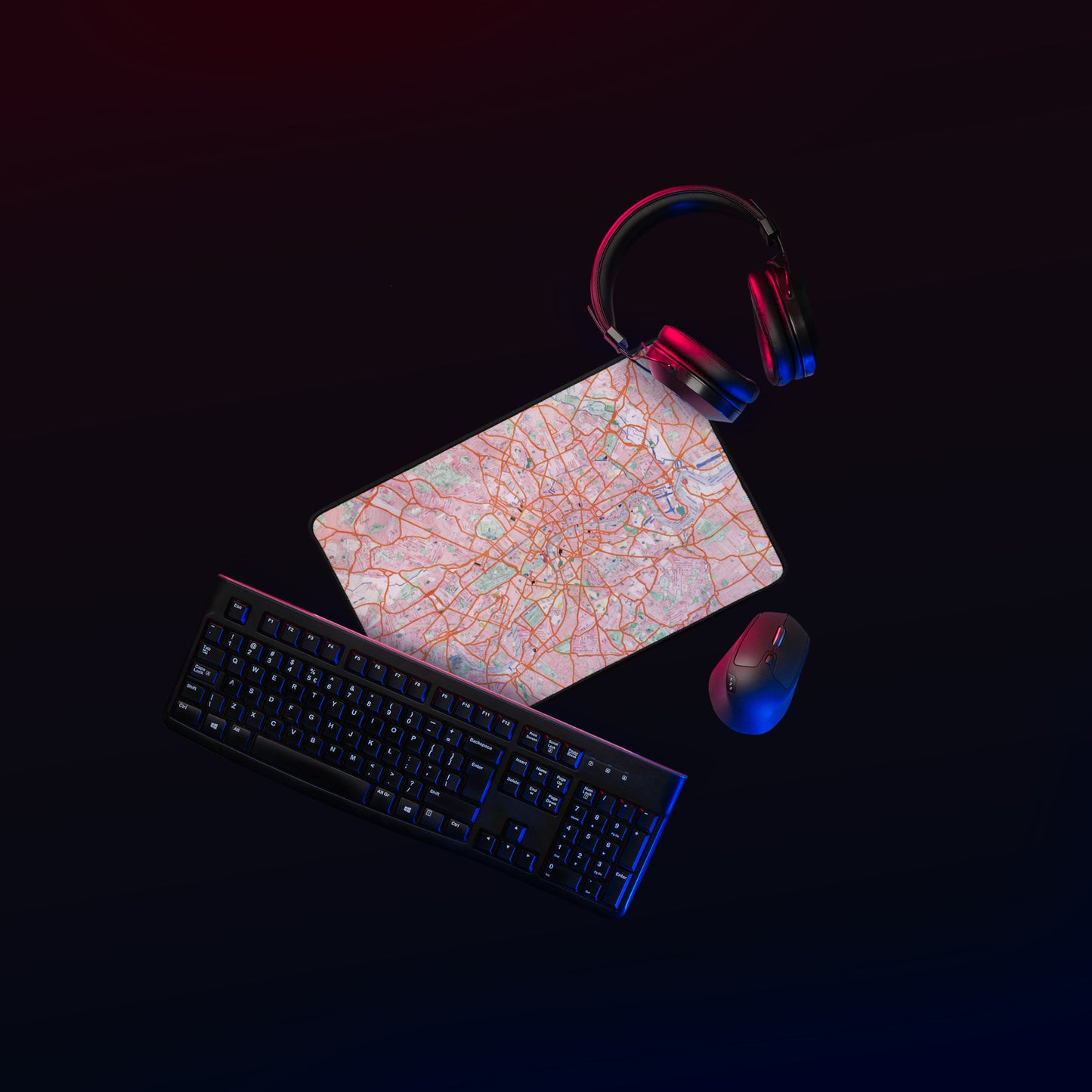 The London Travel Card Map Desk Mat
