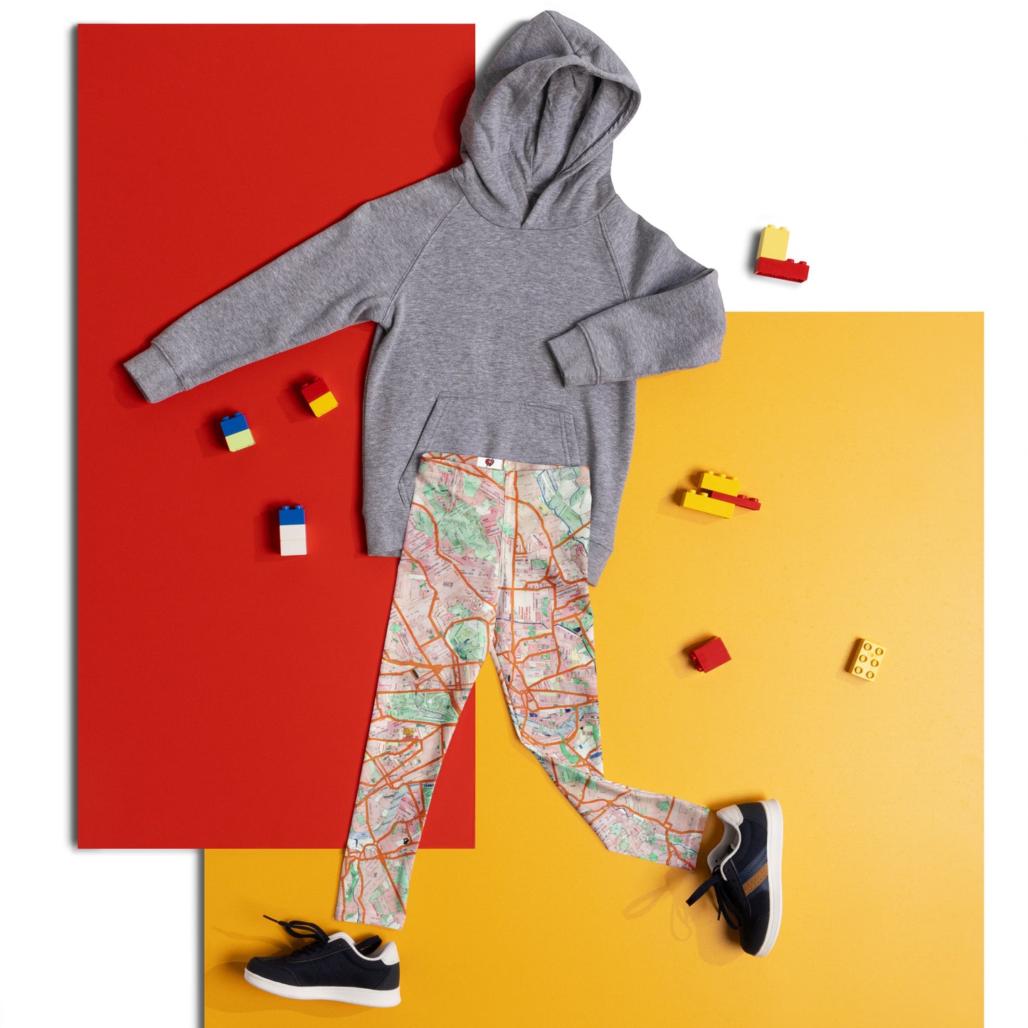 The London Travel Card Map Kid's Leggings