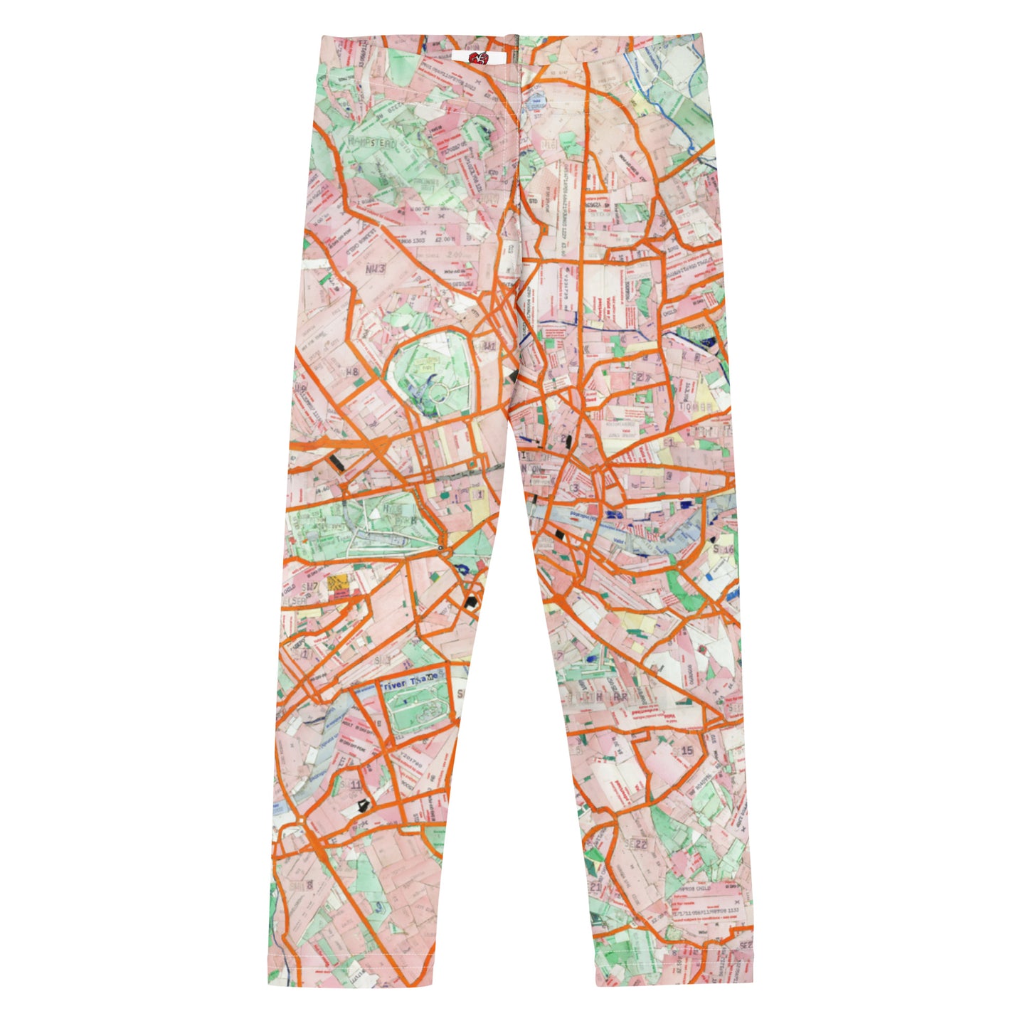 The London Travel Card Map Kid's Leggings