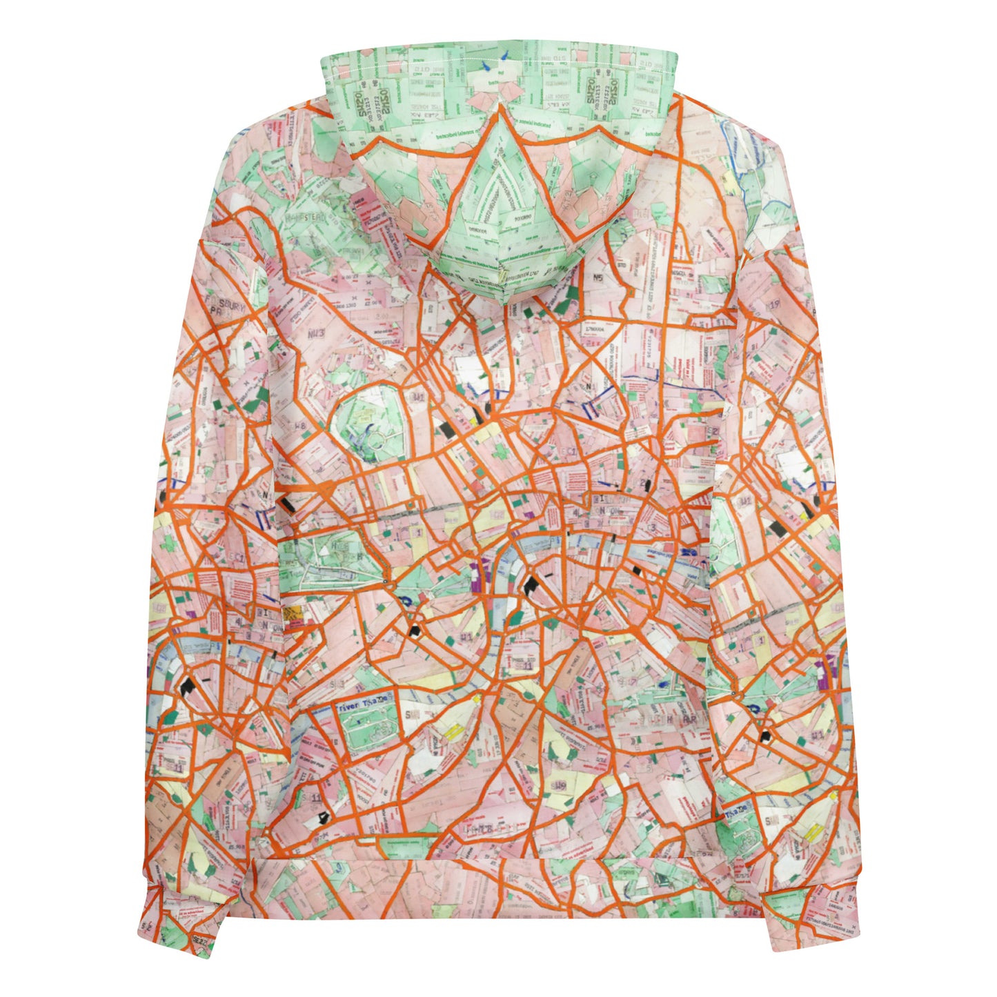 The London Travel Card Map Mens Hoodie