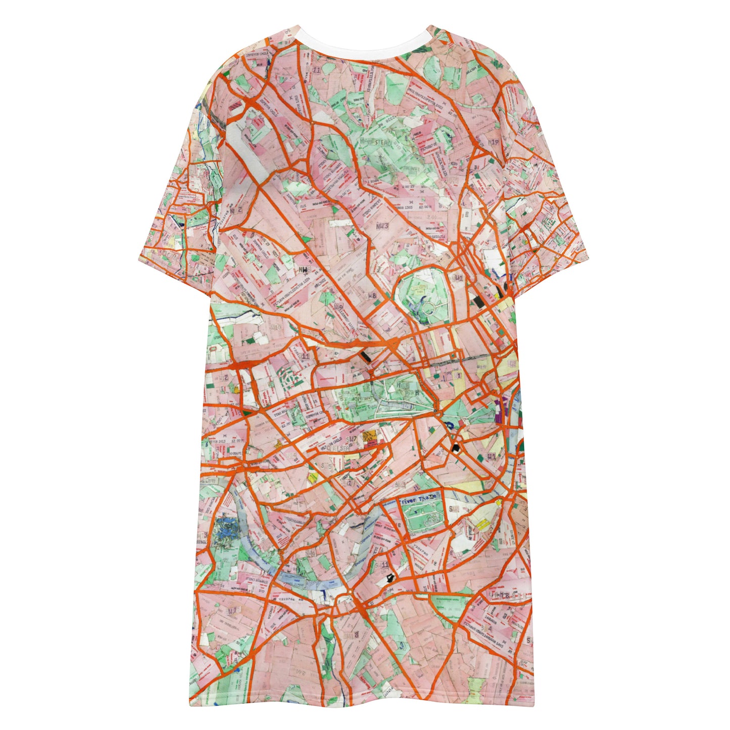 The London Travel Card Map T-Shirt Dress