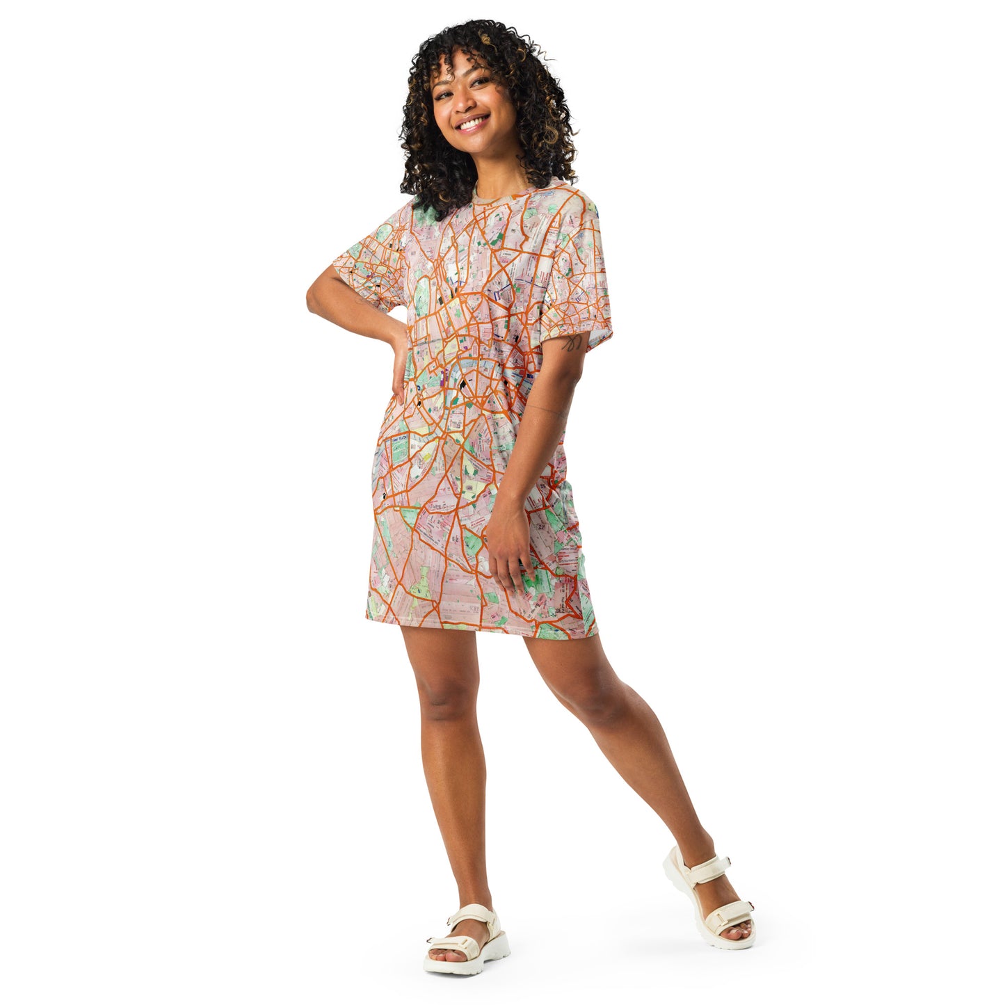 The London Travel Card Map T-Shirt Dress