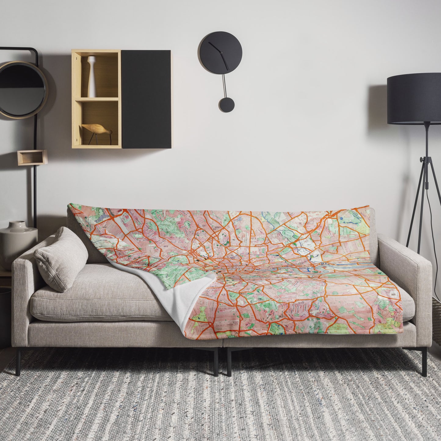 London Travelcard Map Throw Blanket