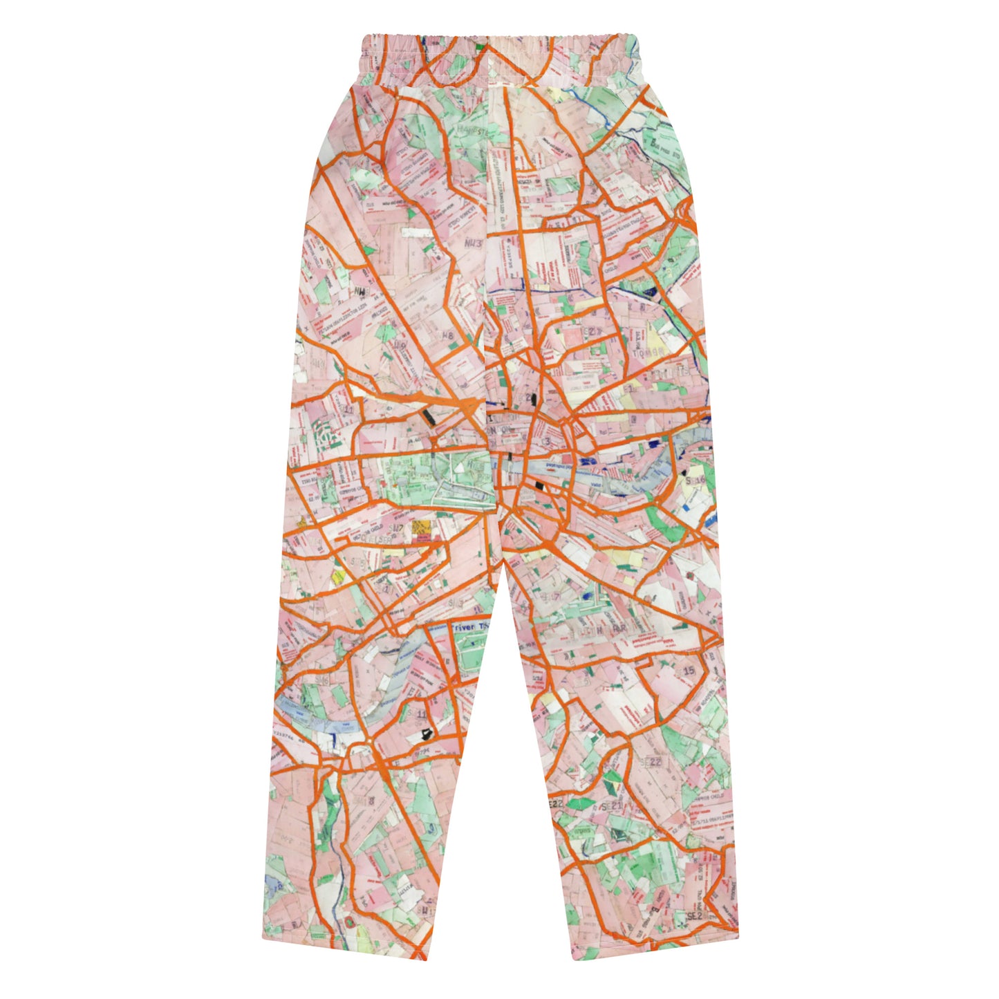 The London Travel Card Map Womens Wide-Leg Joggers
