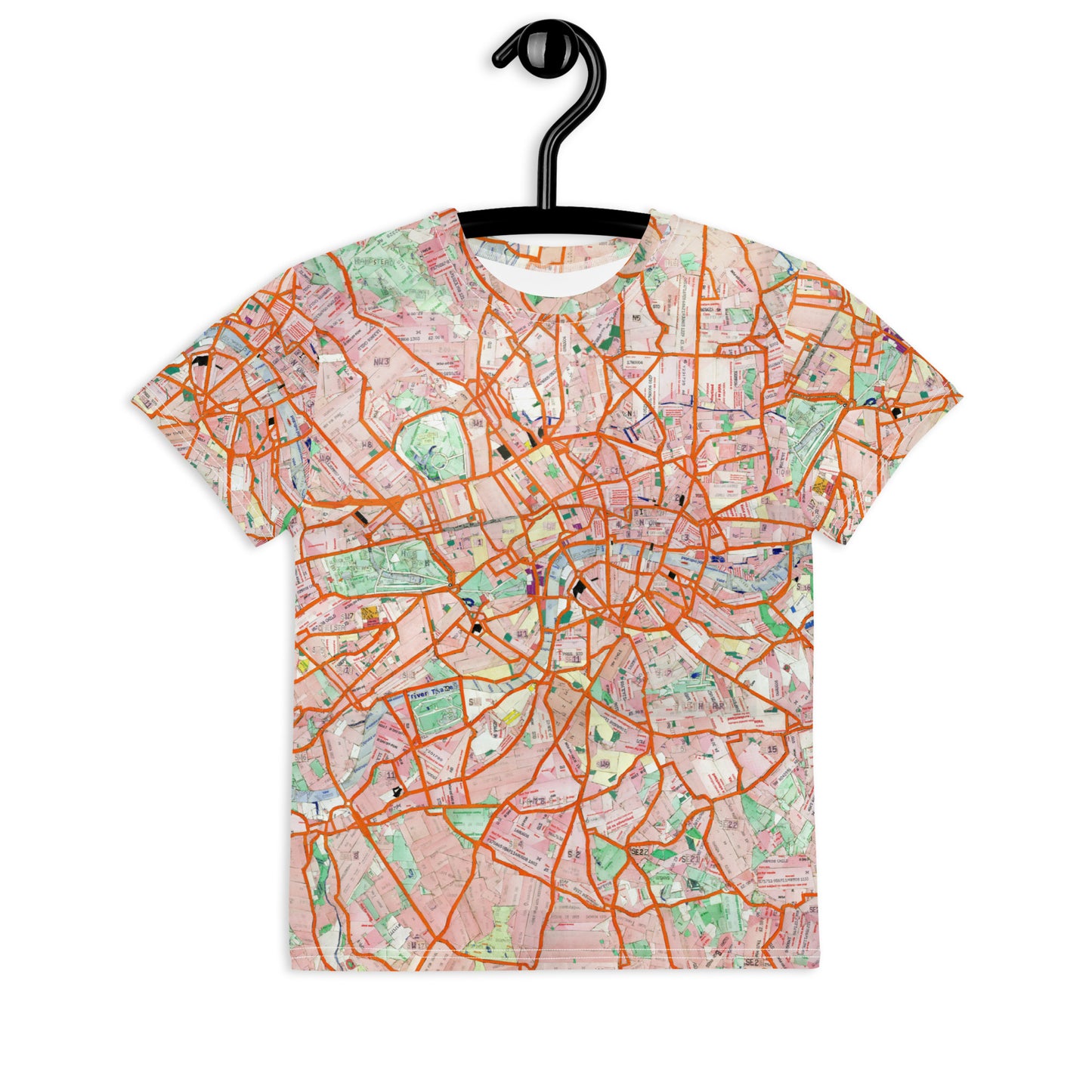 The London Travel Card Map kids crew neck t-shirt