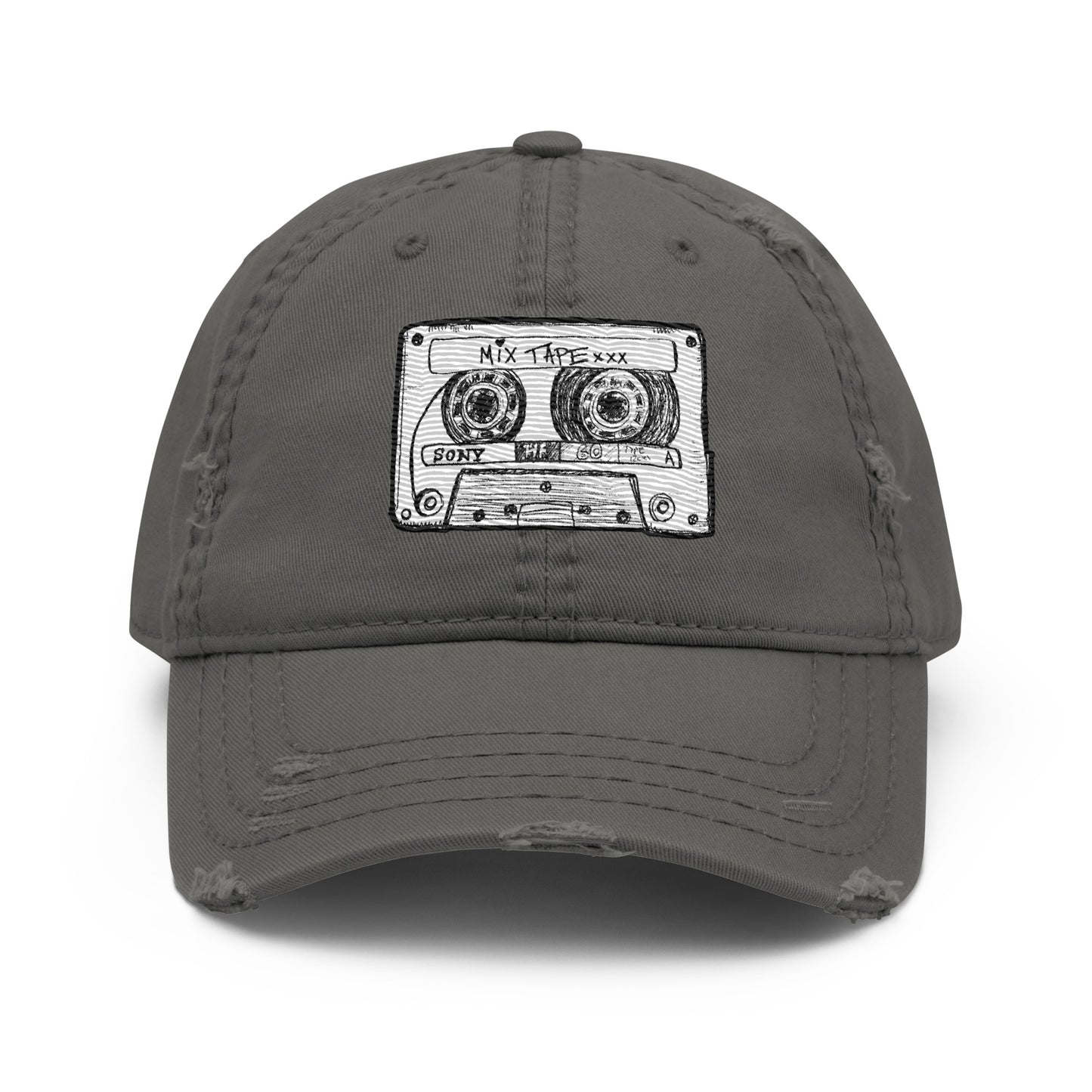 Mix Tape Distressed Hat