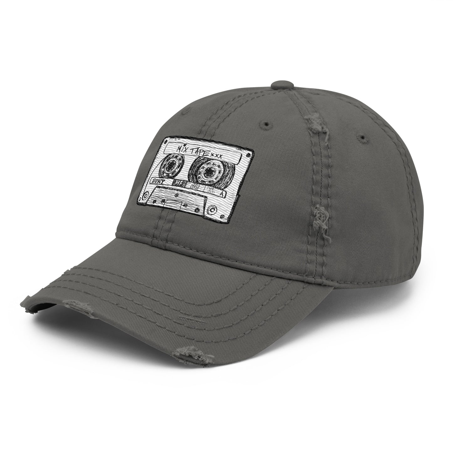 Mix Tape Distressed Hat