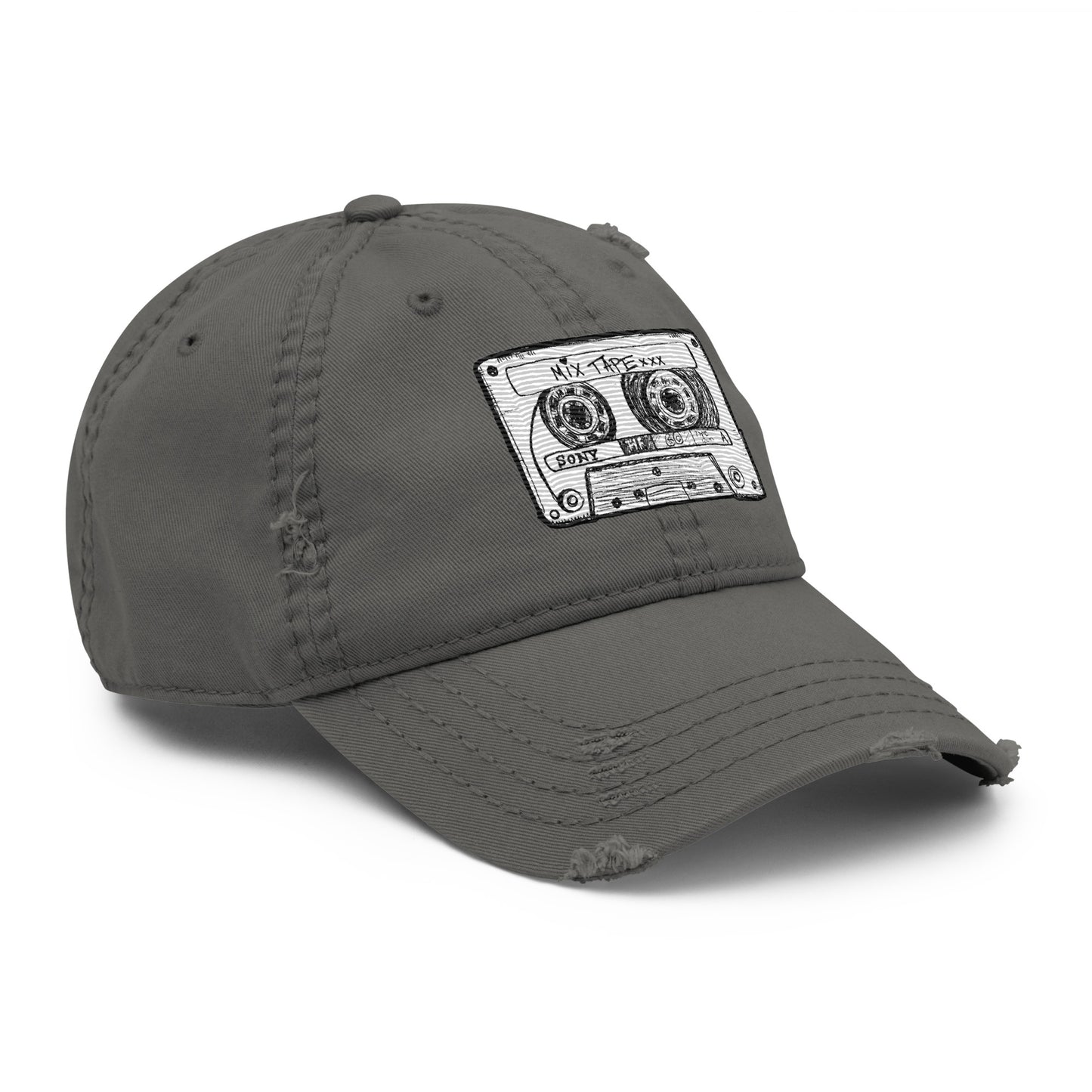 Mix Tape Distressed Hat