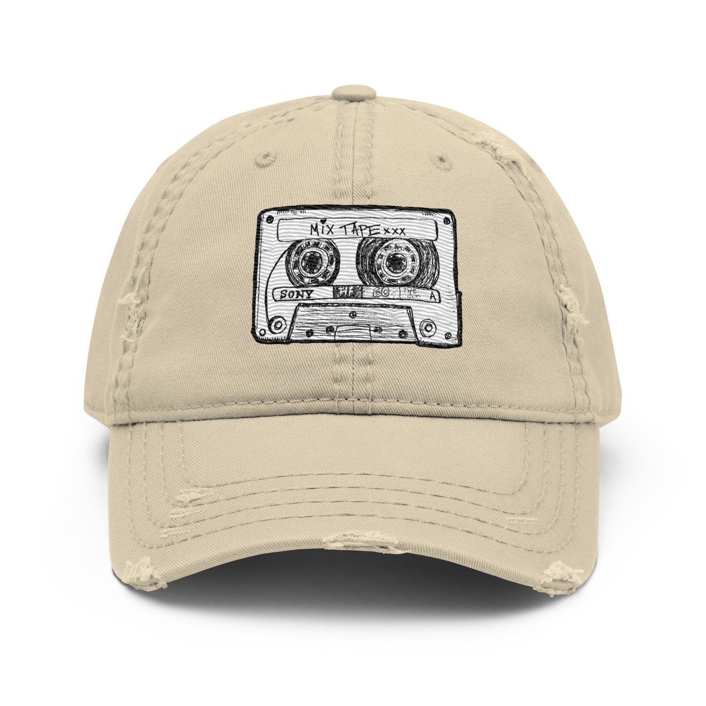 Mix Tape Distressed Hat