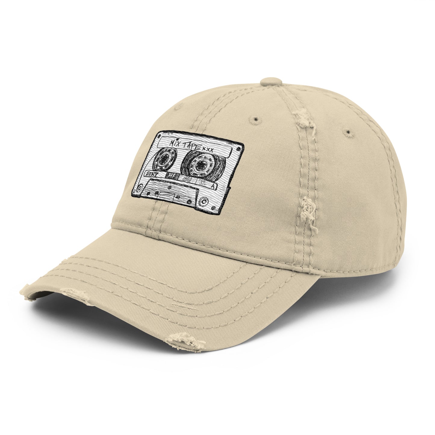 Mix Tape Distressed Hat