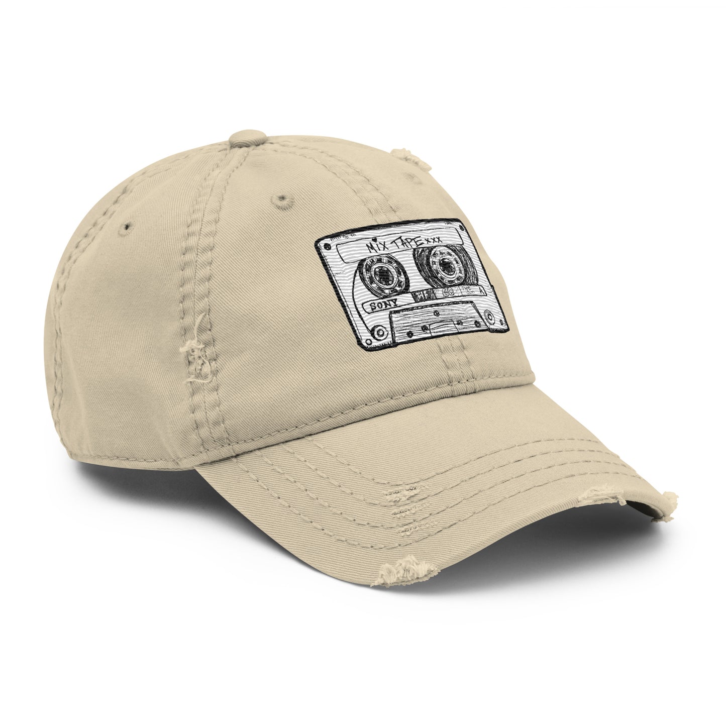 Mix Tape Distressed Hat