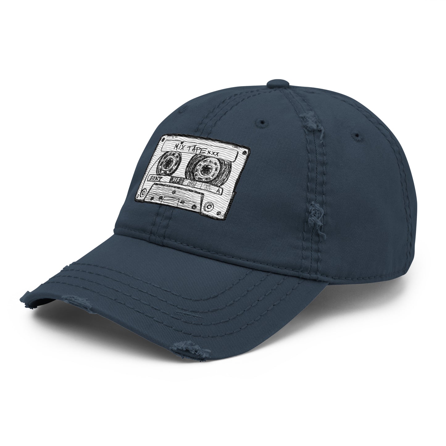 Mix Tape Distressed Hat