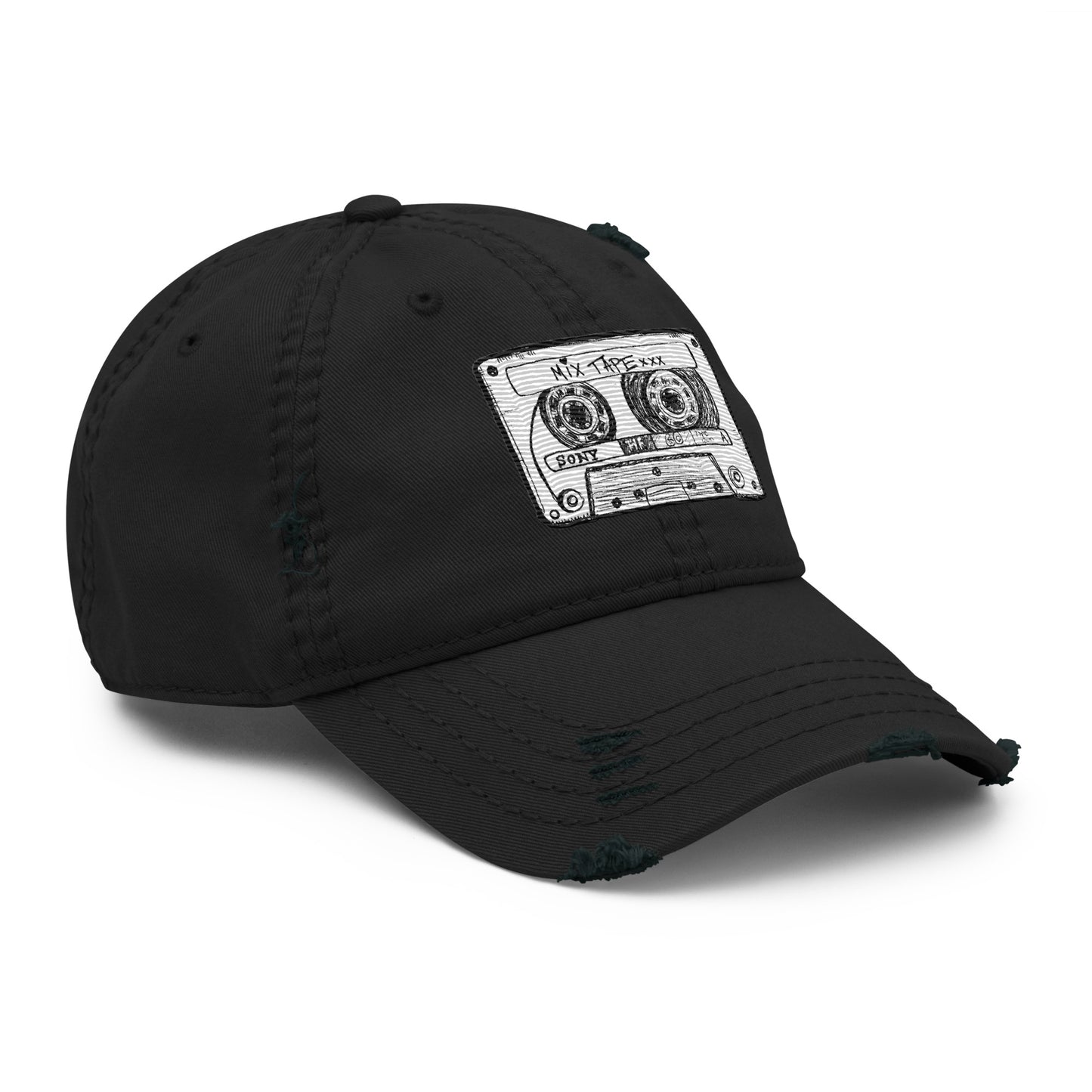 Mix Tape Distressed Hat