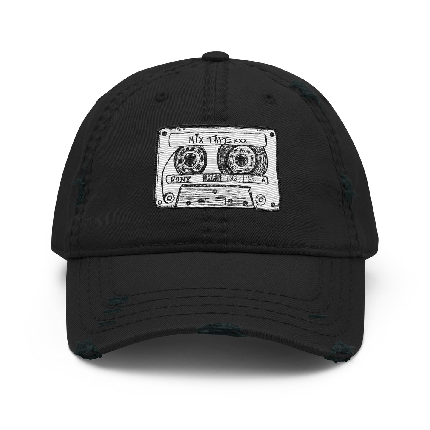Mix Tape Distressed Hat