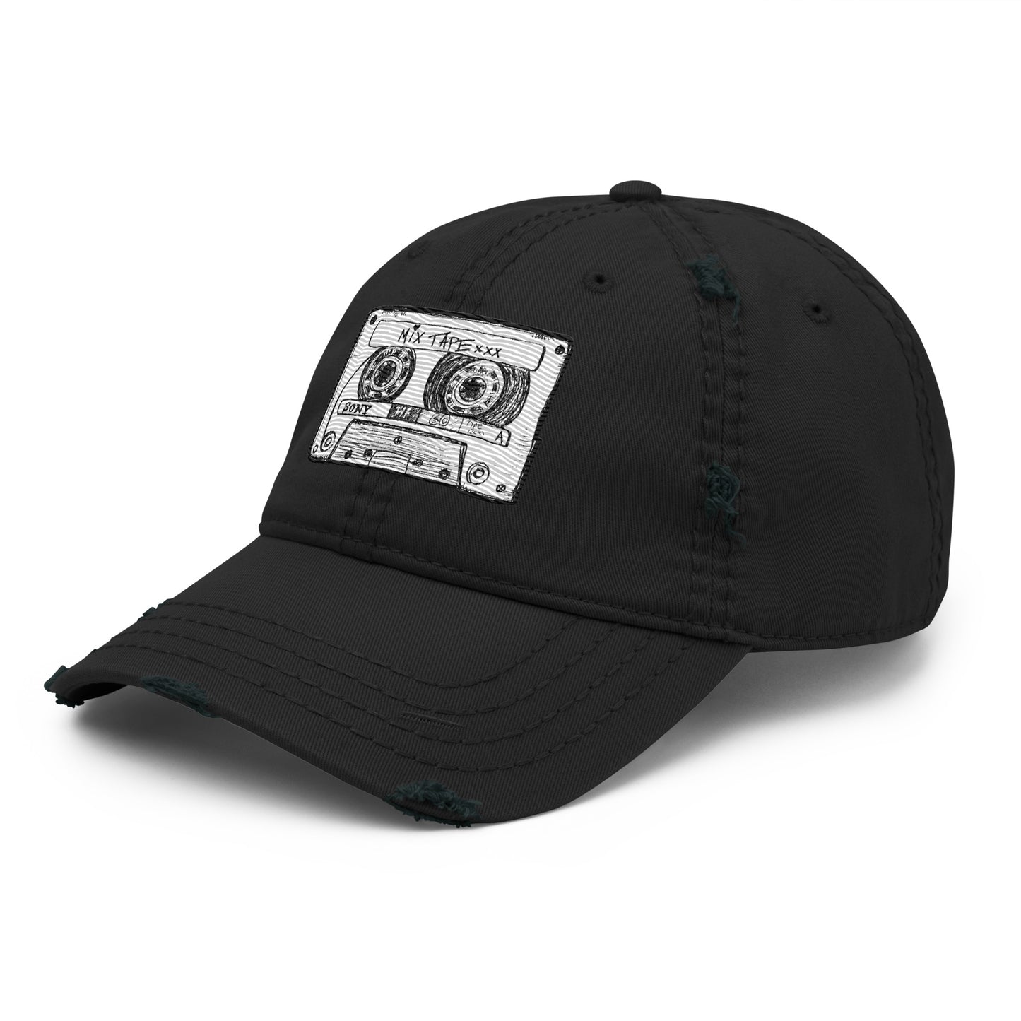 Mix Tape Distressed Hat