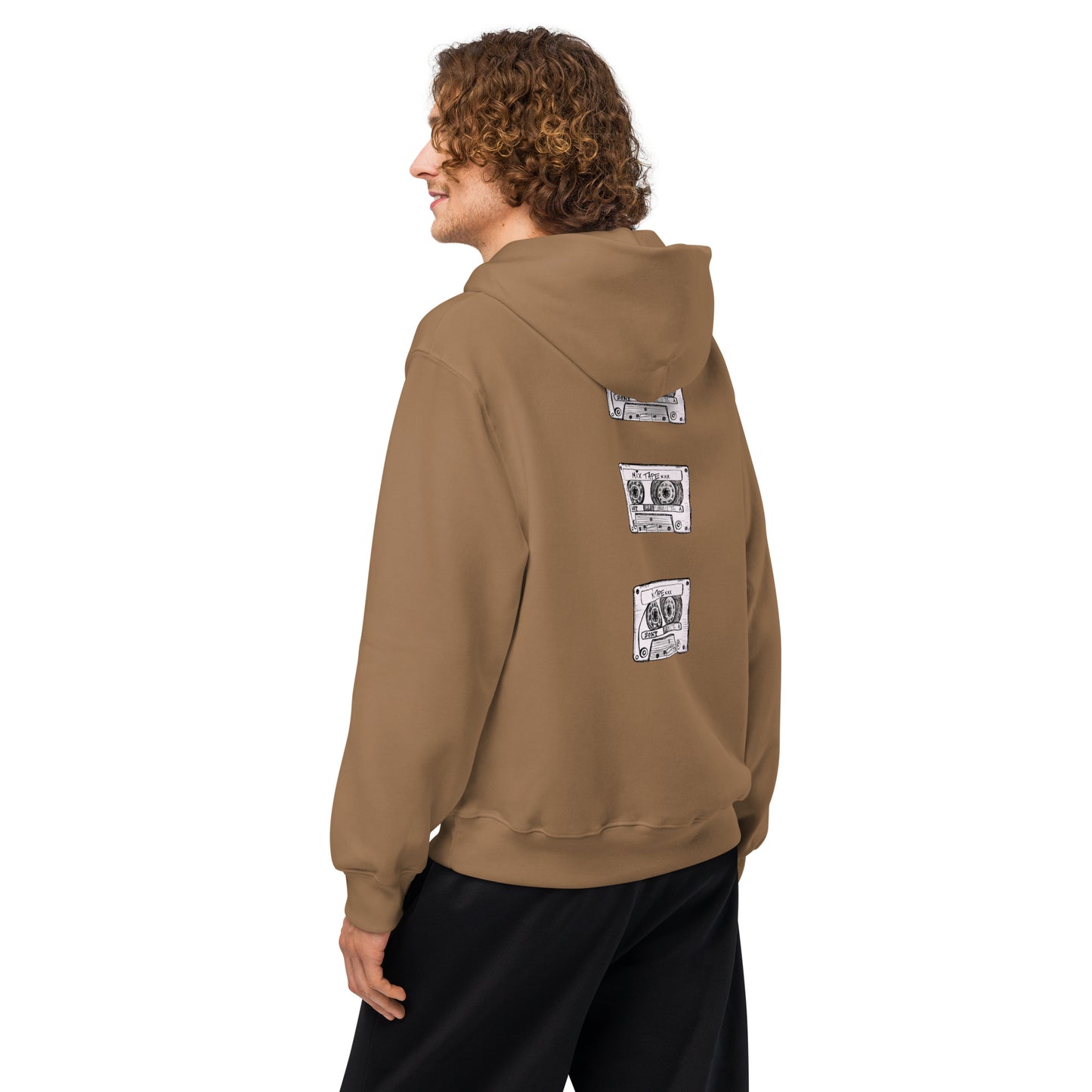 Mix Tape Men's Oversized Heavyweight Hoodie