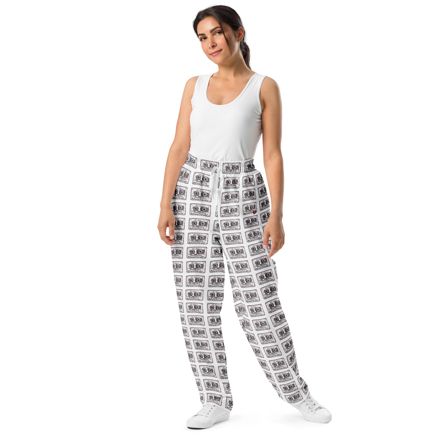Mix Tape Womens Wide-Leg Joggers