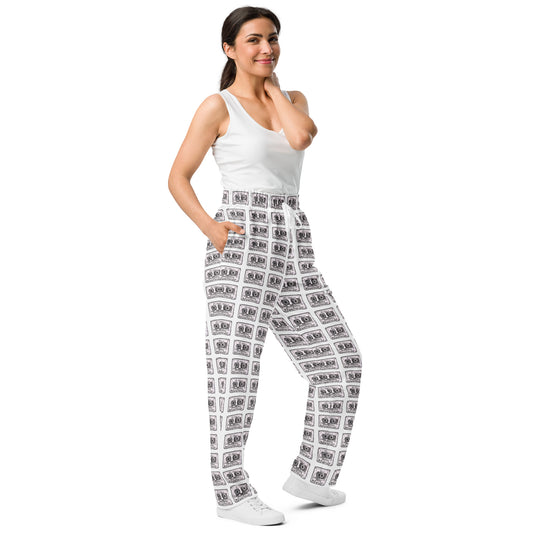 Mix Tape Womens Wide-Leg Joggers
