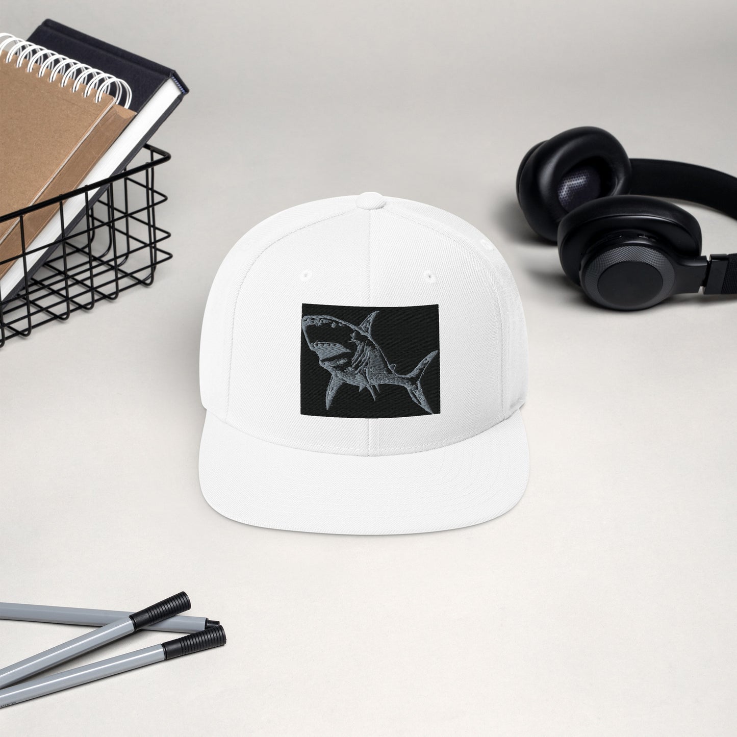 Shark Attack Snapback Hat