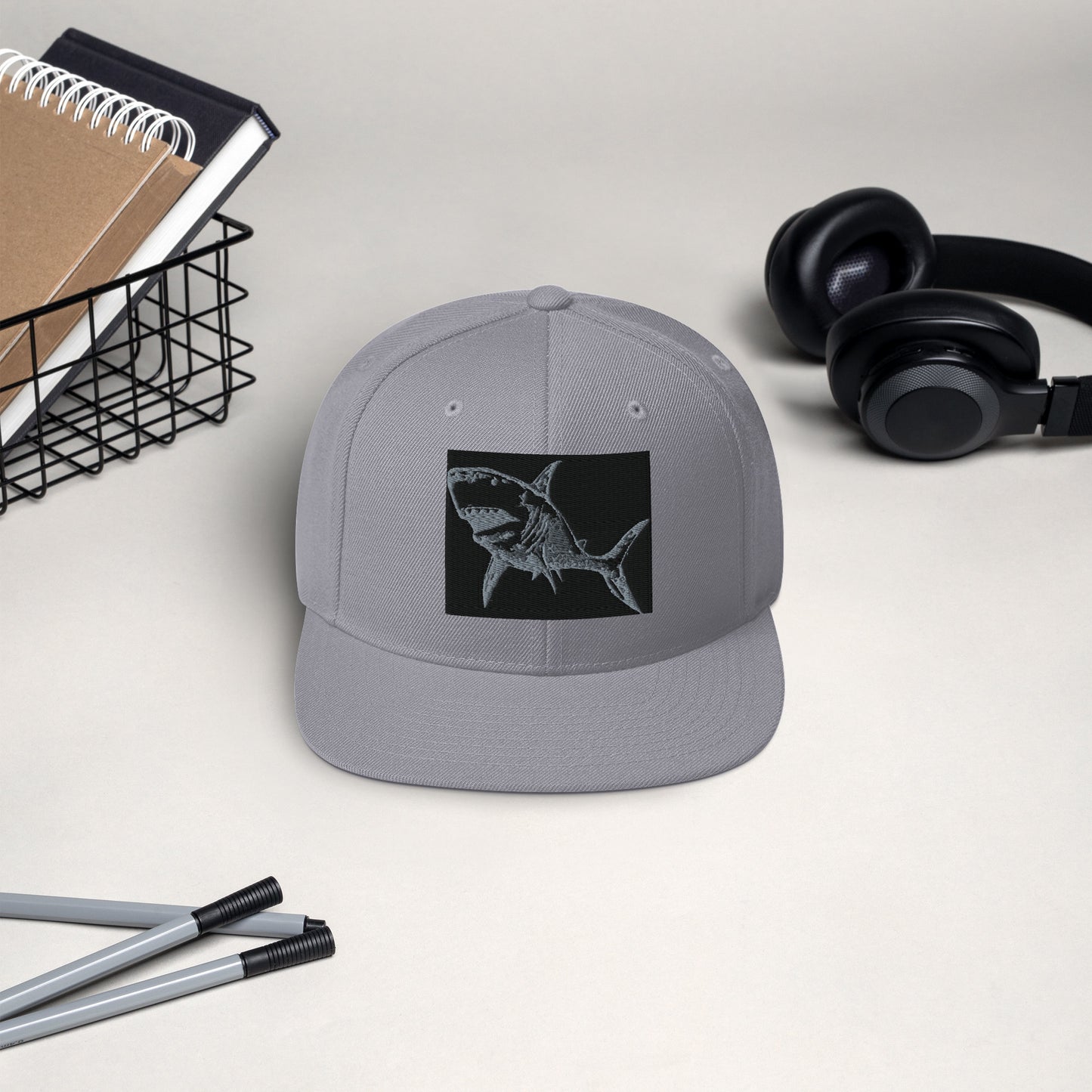 Shark Attack Snapback Hat