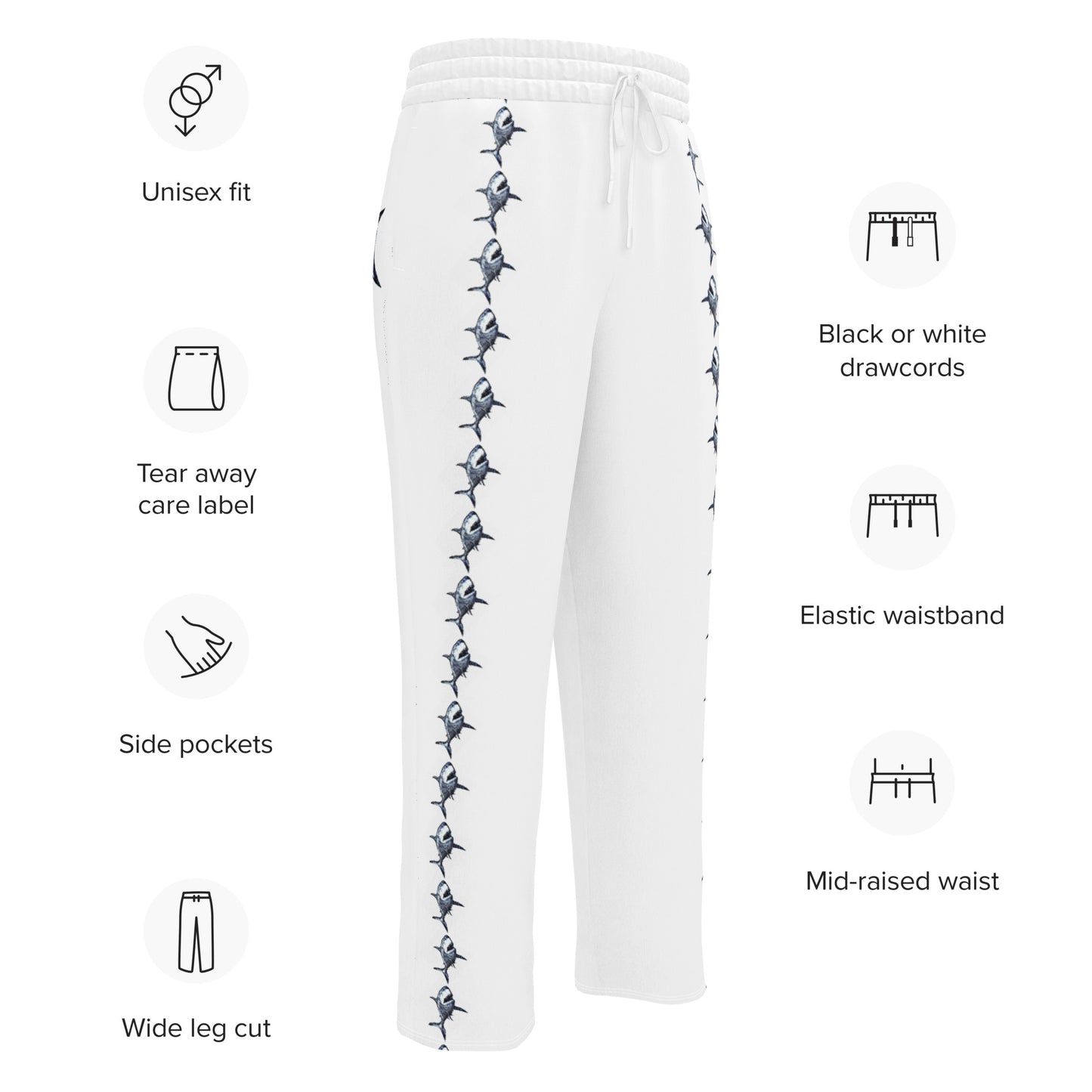 Shark Attack Wide-Leg Men's Joggers