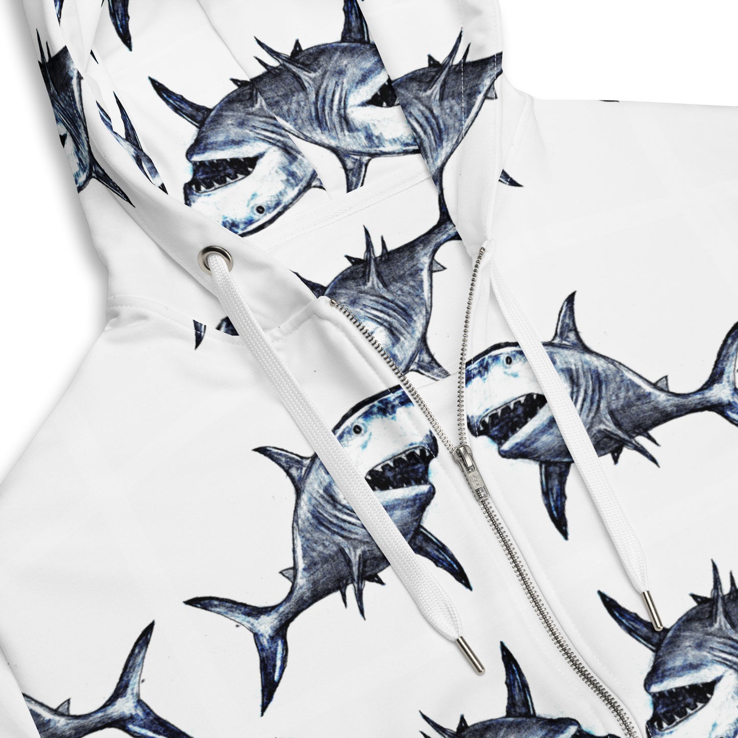 Shark Attack Women's Zip Hood