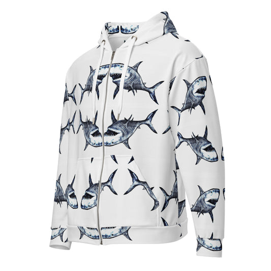 Shark Attack Women's Zip Hood