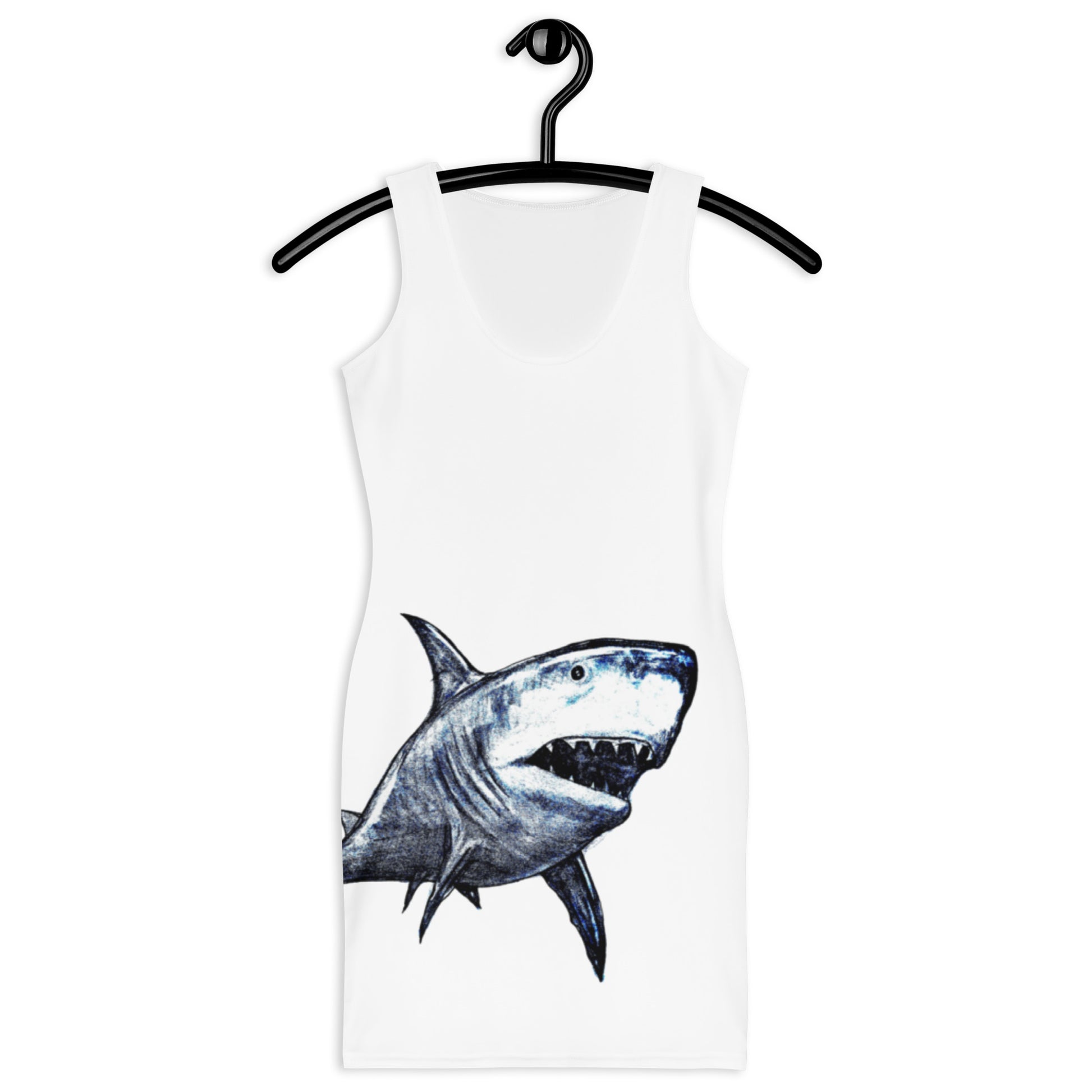 Shark Bite Bodycon Dress Front by Vicky Steane