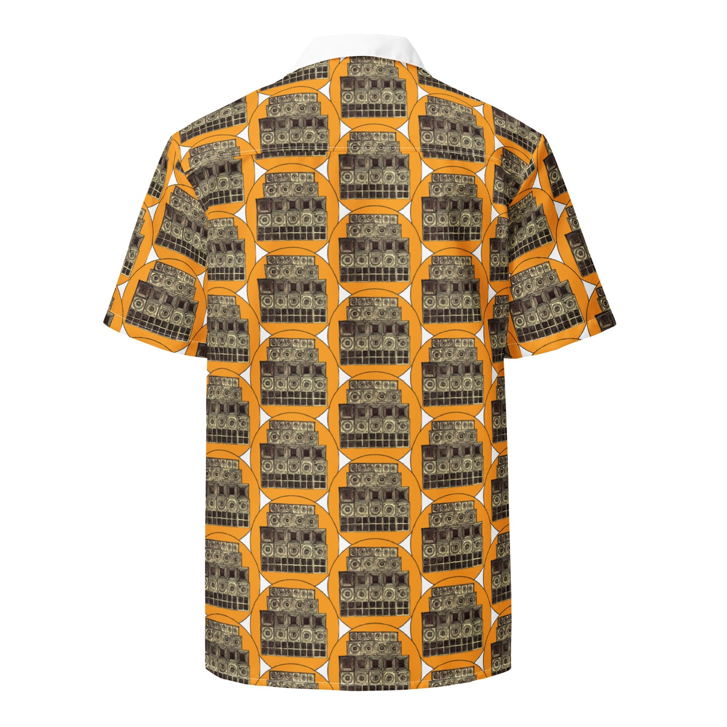 Speaker Stack Women's Yellow Button Shirt