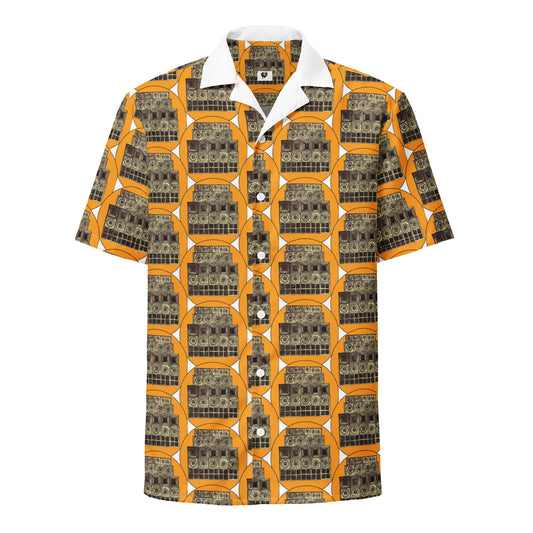 Speaker Stack Women's Yellow Button Shirt