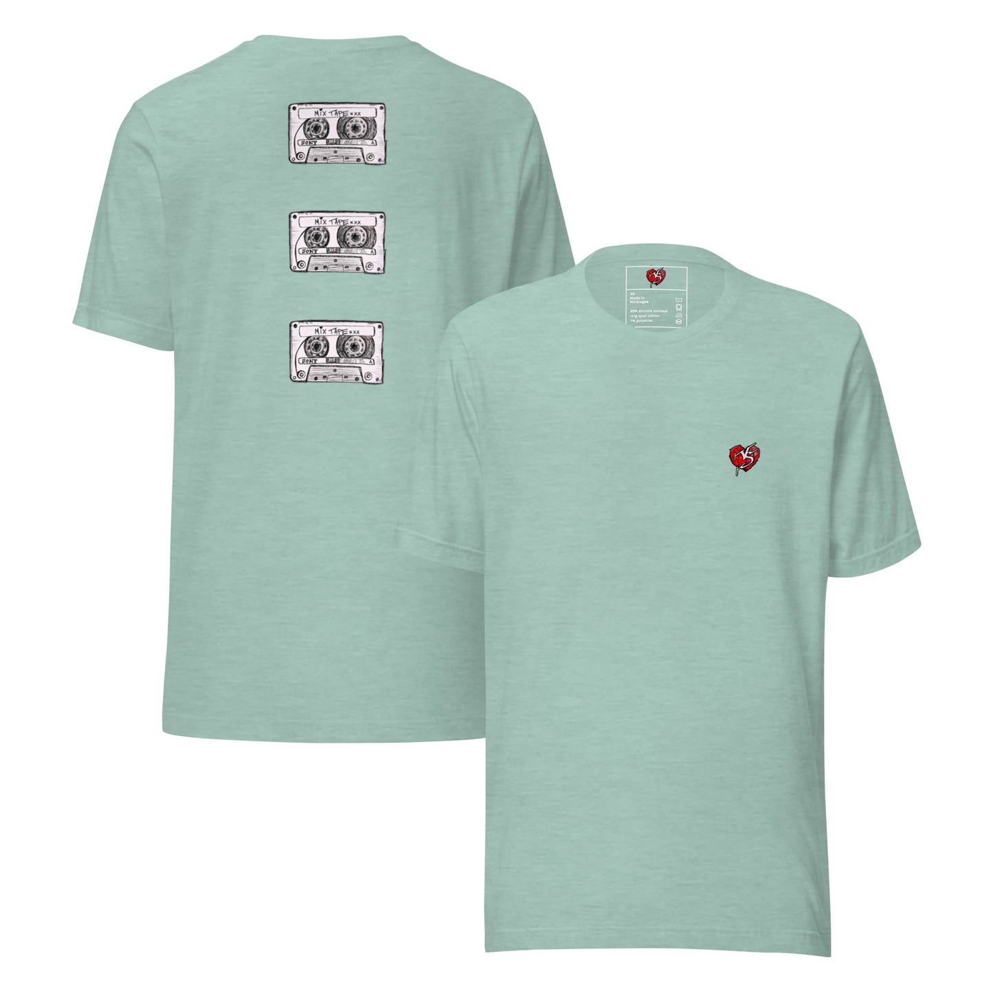 Mix Tape Womens Triple Classic T-shirt